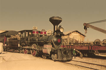 North Bound Mid Day Resting At Coaling Station A From Western Novel Long Gun - Day of Consequence by Tony Sanders